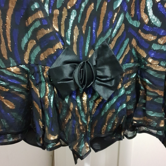 AUS16 Vintage Dolina Exclusive Blazer Metallic. Polyester Lurex. - Picture 10 of 16